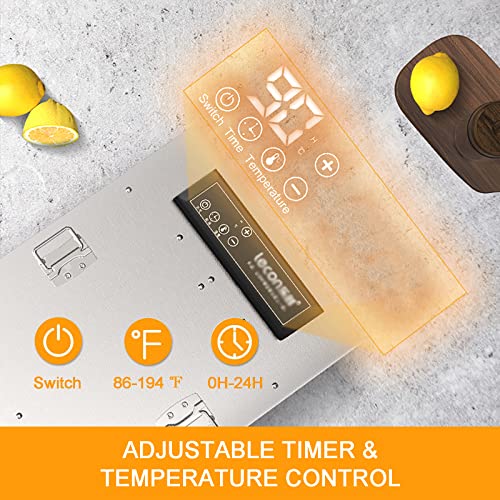 20 Tray Electric Food Dehydrator with Timer & Temperature Control