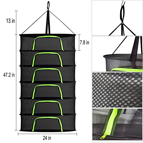 6-Tier Herb Drying Rack for Growtent Hydroponics