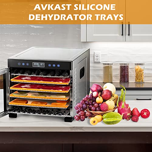 Non-stick Dehydrator Trays with Silicone Mats