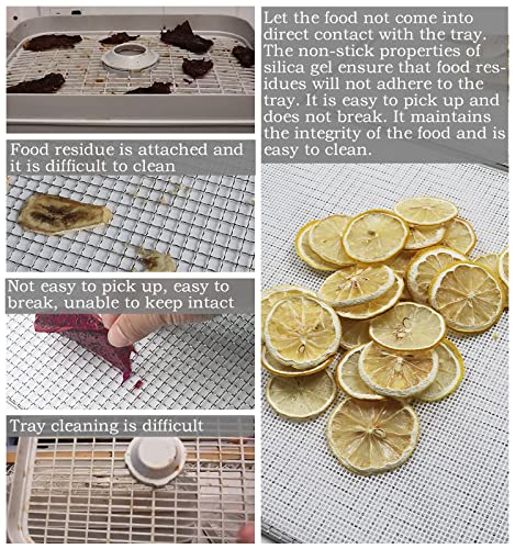 Premium Silicone Dehydrator Sheets, Non-Stick, 6 Pack