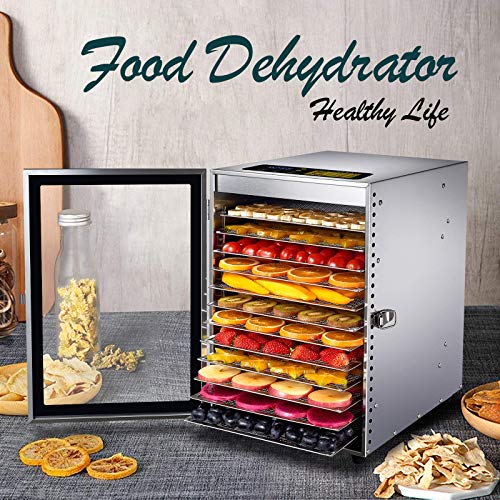 12-Tray Stainless Steel Food Dehydrator