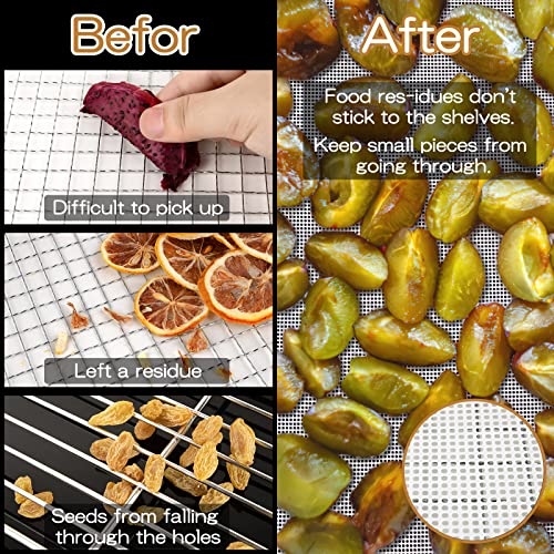 Silicone Dehydrator Sheets|Non-Stick, Reusable, 6 Pack