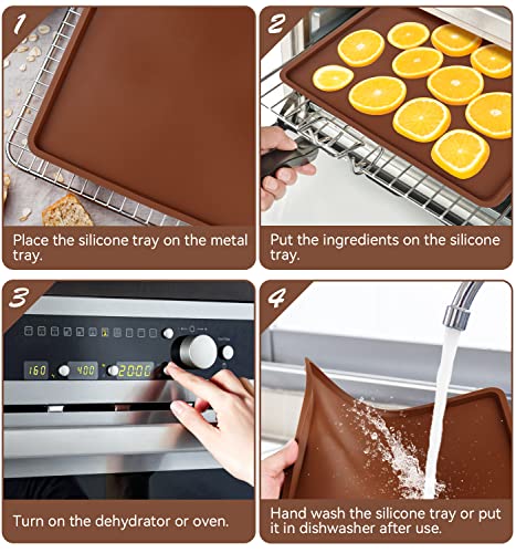 Silicone Mats for Fruit Leather & Vegetables