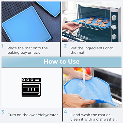 Non-Stick Reusable Dehydrator Sheets for Cosori CP267-FD