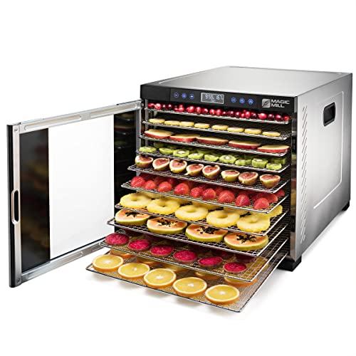 11-Tray Stainless Steel Food Dehydrator with Timer