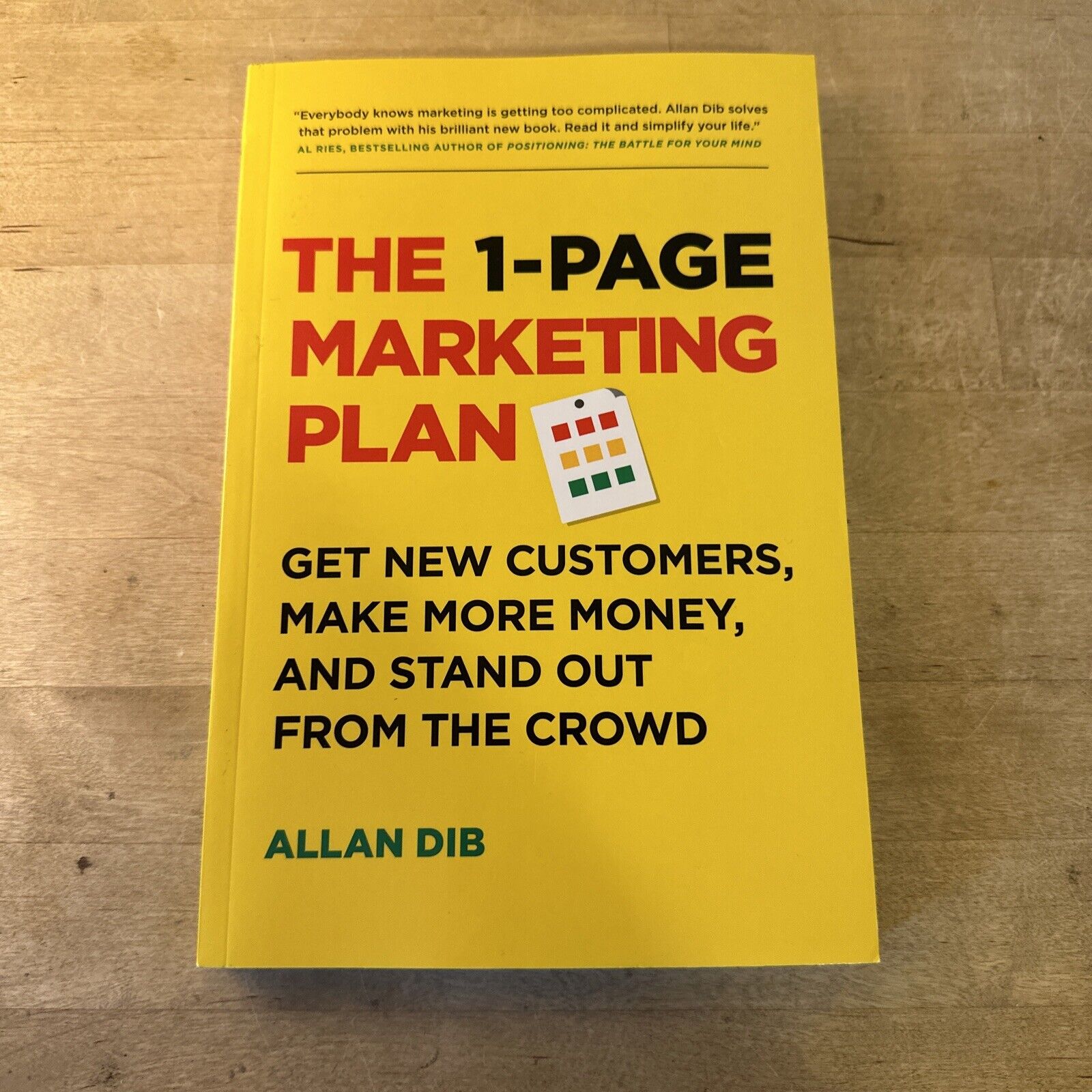 The Ultimate 1-Page Marketing Plan