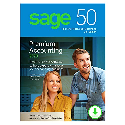 Sage 50 Premium Accounting 2020 U.S. 1-User Software