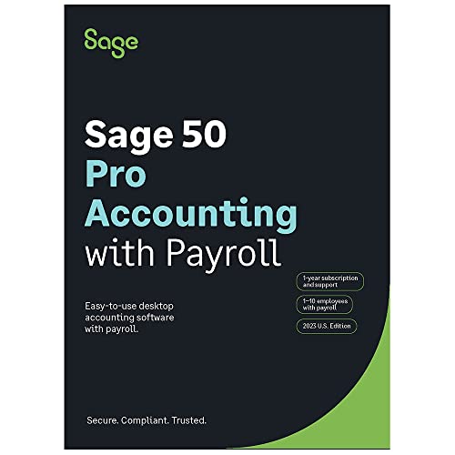 Sage 50 Pro Accounting 2023 U.S. with Payroll