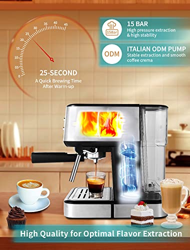 Gevi Espresso Machine with Milk Foaming Wand