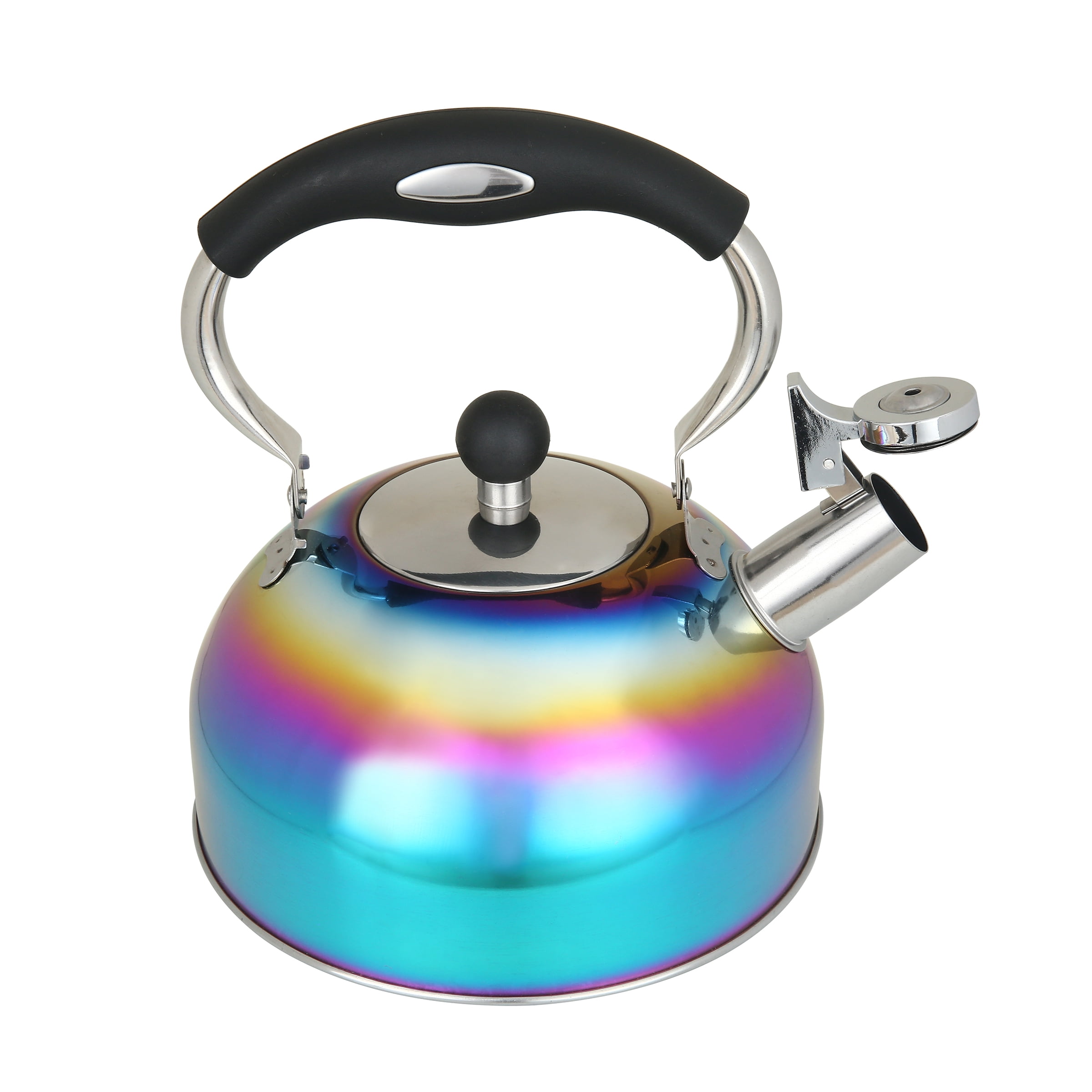 Mainstays Stainless Steel 2.5 Liter Rainbow Tea Kettle