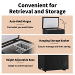 WANAI 3.5 Cu. ft. Top-Opening Chest Freezer