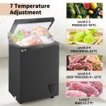 WANAI 3.5 Cu. ft. Top-Opening Chest Freezer