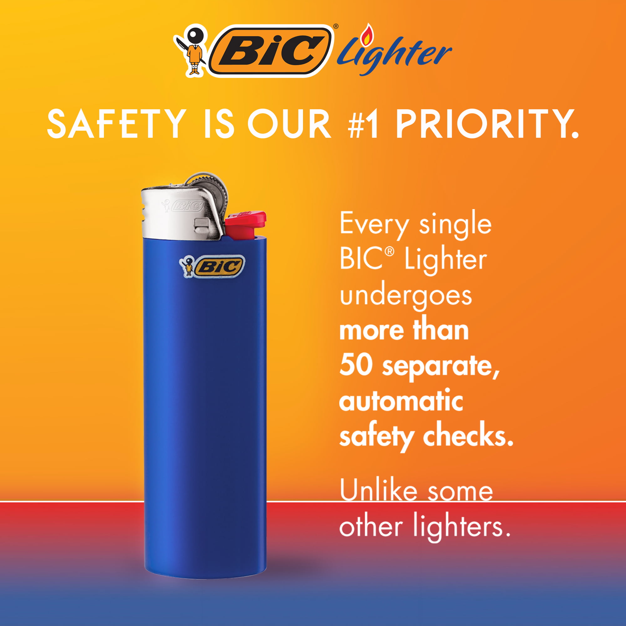 BIC Classic Lighter 5-Pack, Assorted Colors
