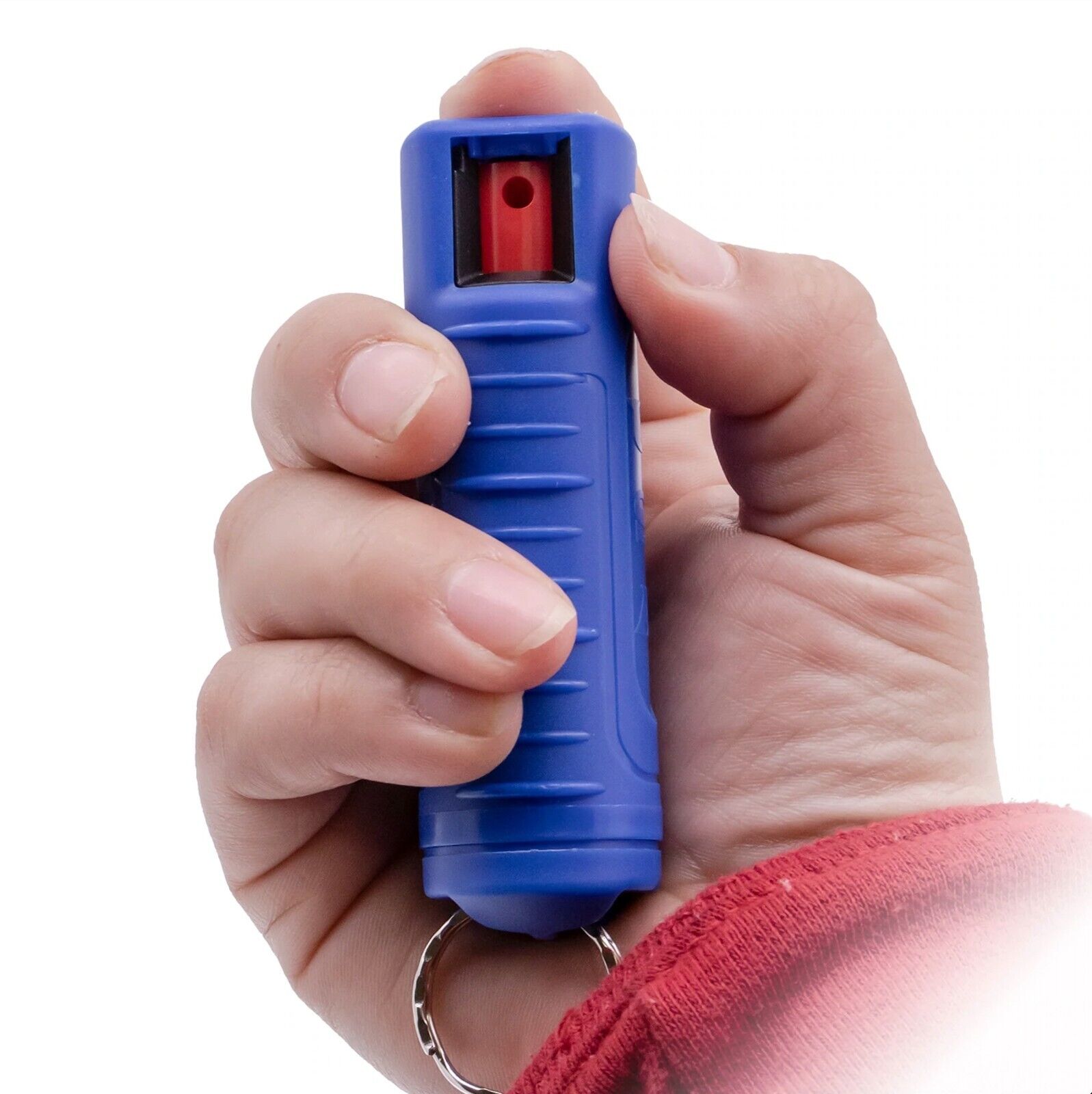 2-PACK BURN Pepper Spray Keychains - Blue