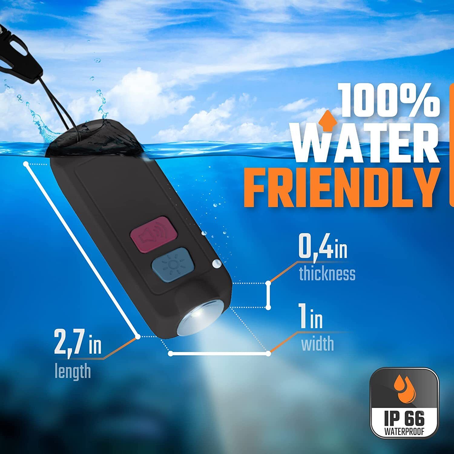 Women's Emergency Defense Alarm with LED Light