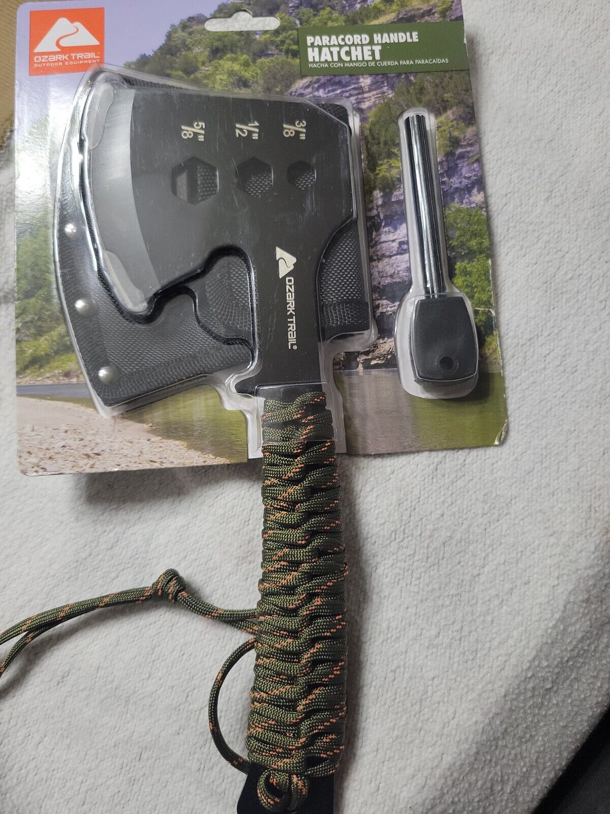 Paracord Hatchet with Fire Starter Package