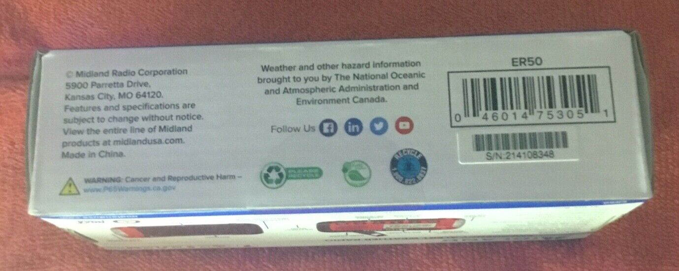 Midland Solar Hand Crank Emergency Radio