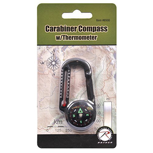 Carabiner Compass and Thermometer