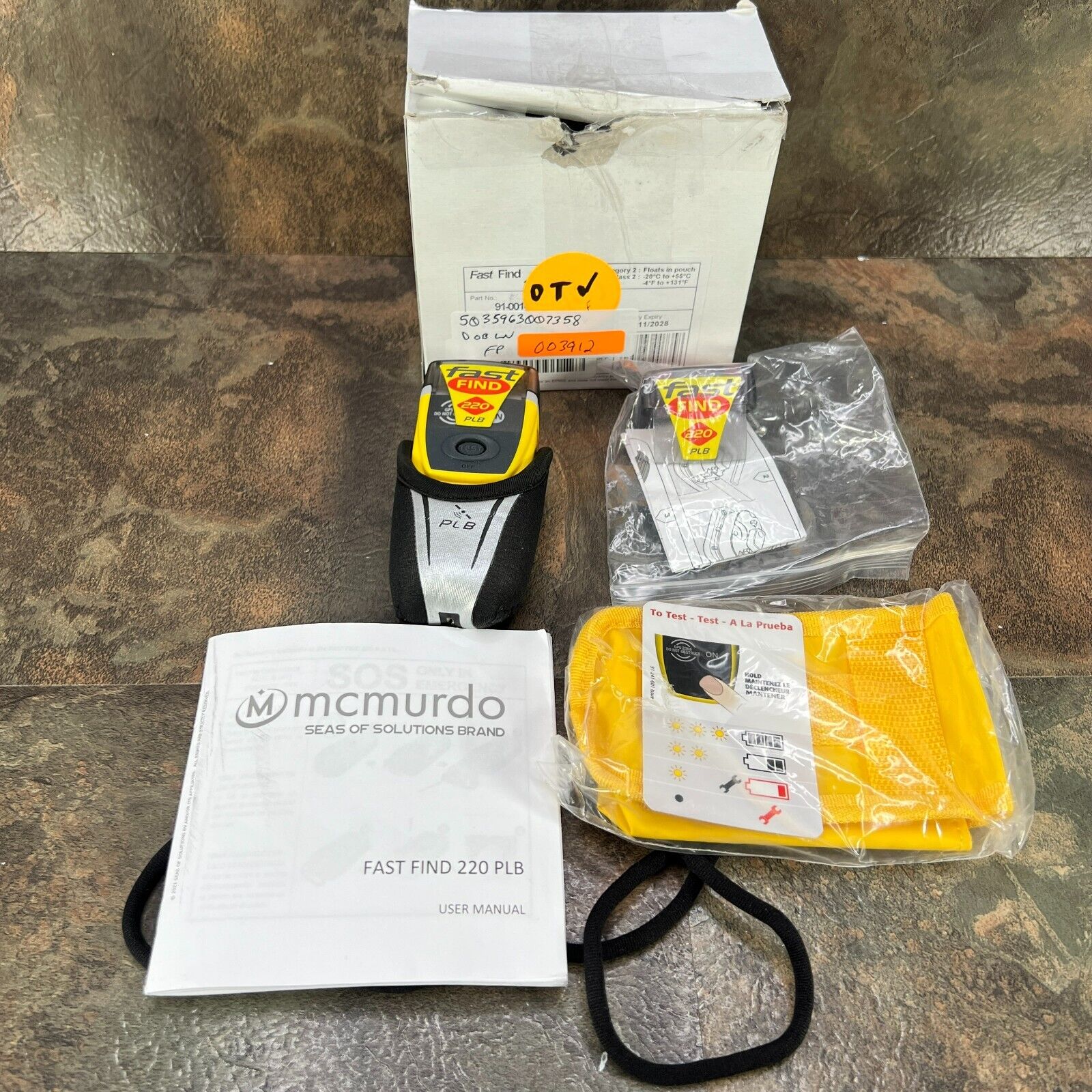 Yellow PLB with GPS for Survival