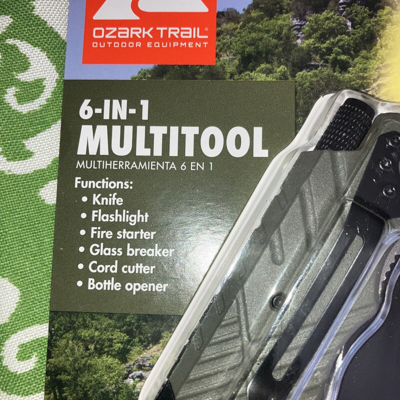 Ozark Trail 6-In-1 Multitool, Knife with Light, Model 5335