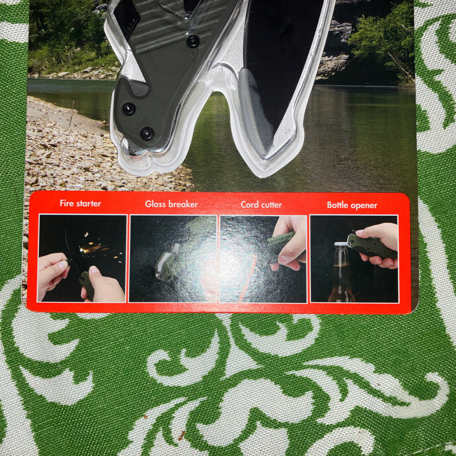 Ozark Trail 6-In-1 Multitool, Knife with Light, Model 5335