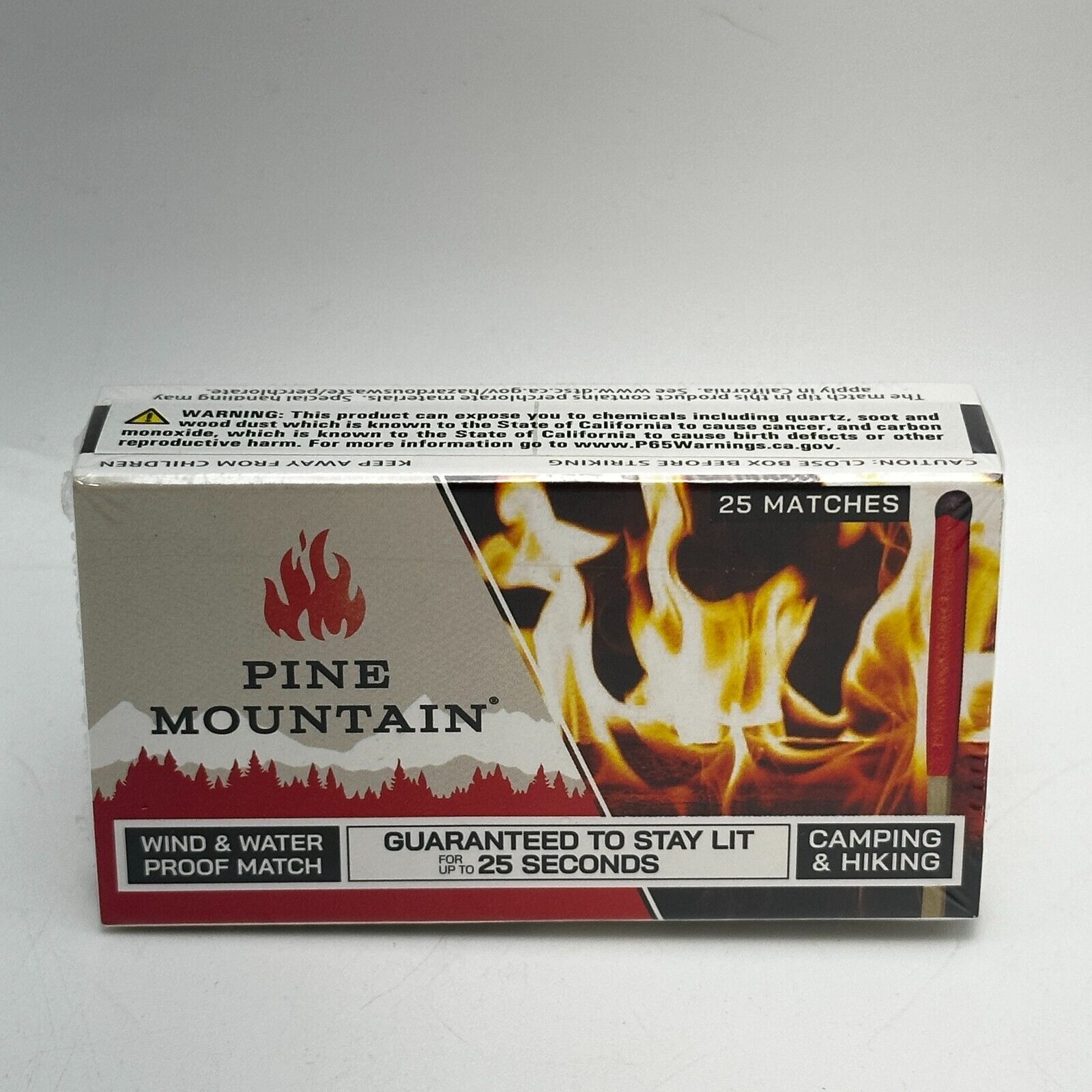 Extreme Weather Matches, 25ct, Tan/Red