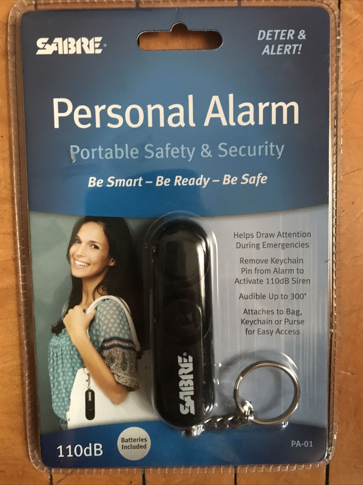 Sealed Sabre Personal Alarm with 110 dB