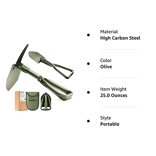 18" Military Offroad Folding Shovel - Olive