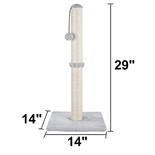Tall Grey Scratching Post for Cats
