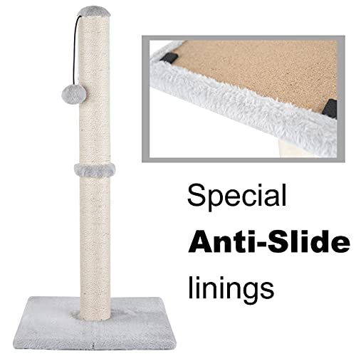 Tall Grey Scratching Post for Cats