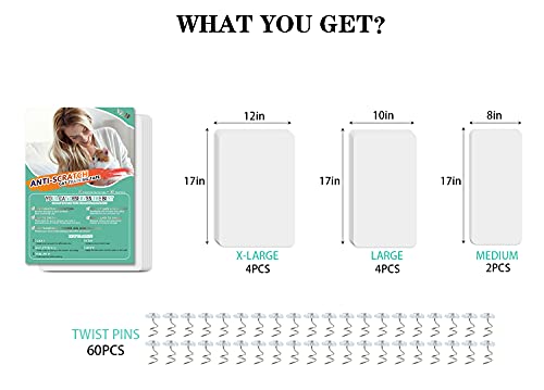 Clear Cat Scratch Protectors for Furniture (10-Pack)