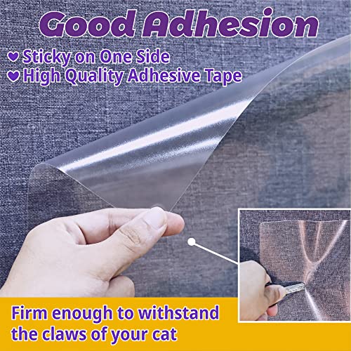 Clear Self-Adhesive Furniture Protector for Cats