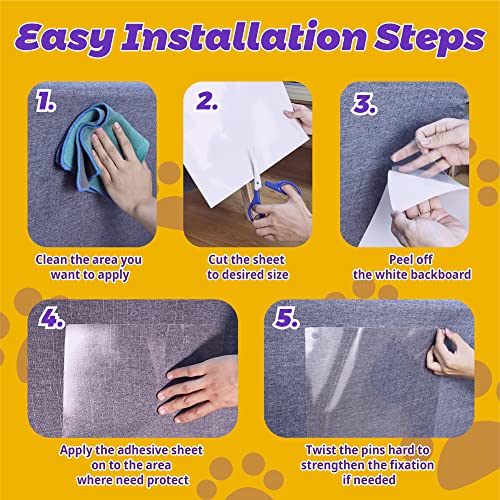 Clear Self-Adhesive Furniture Protector for Cats