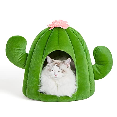 Cactus Cat House with Washable Cushion Pad