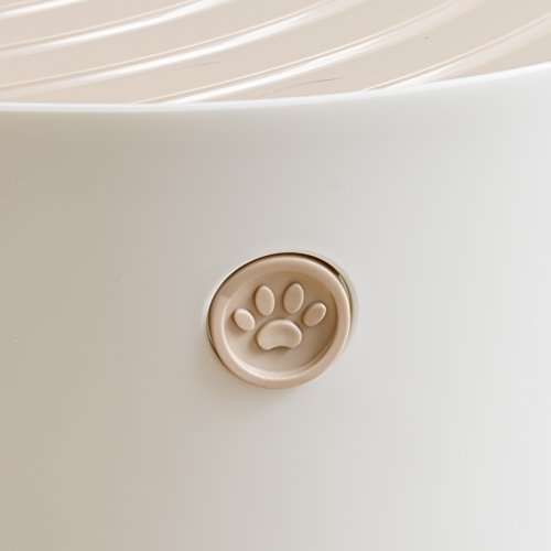 IRIS USA Large Round Entry Cat Litter Box