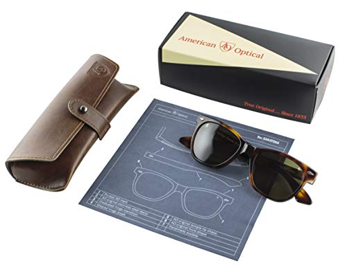 AO Saratoga Sunglasses Tortoise Green  - Nylon Lenses