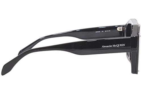 Alexander McQueen AM 0335 S- 001 Black/Grey Sunglasses