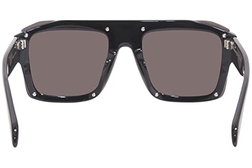 Alexander McQueen AM 0335 S- 001 Black/Grey Sunglasses