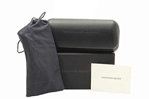 Alexander McQueen AM 0335 S- 001 Black/Grey Sunglasses