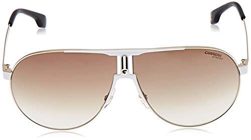 Carrera Unisex Adult Carrera 1005/S Sunglasses, White Gold/Brown Gradient, 66mm 9mm US