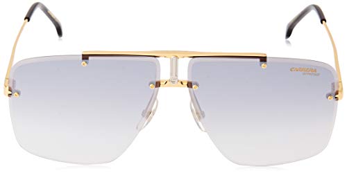 Carrera 1016/S Sunglasses CA1016S-0RHL-IC-6411 - Gold/Black Frame, Gray Mirror Shaded Silver