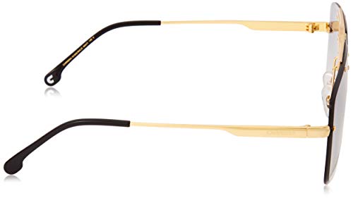 Carrera 1016/S Sunglasses CA1016S-0RHL-IC-6411 - Gold/Black Frame, Gray Mirror Shaded Silver