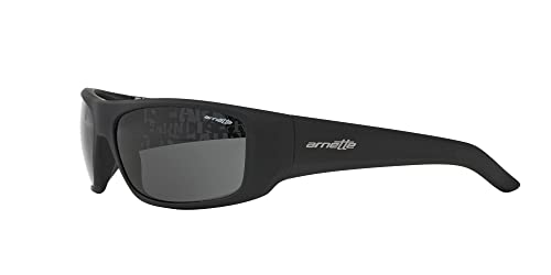 Arnette Hot Shot Wrap Sunglasses, Black/Grey, 62mm
