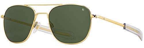 AO Original Pilot Sunglasses Gold with Polarized Lenses