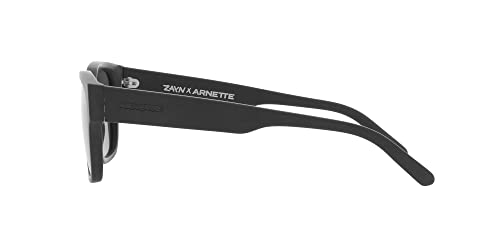 ARNETTE AN4294 Type Z Square Sunglasses, Matte Black/Dark Grey, 54 mm