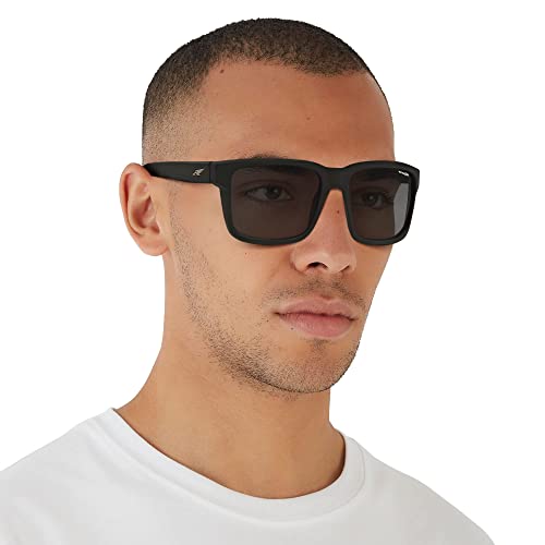 Arnette Hot Shot Wrap Sunglasses, Black/Grey, 62mm