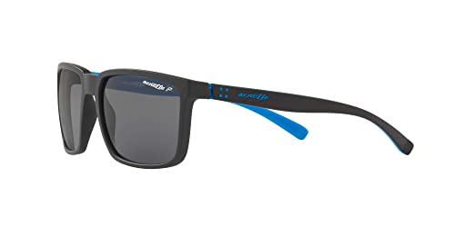 Arnette Men's Stripe Rectangular Matte Black Sunglasses