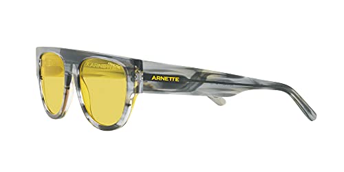 ARNETTE AN4293 GTO Pilot Sunglasses, Tie-Dye Grey/Yellow, 53 mm