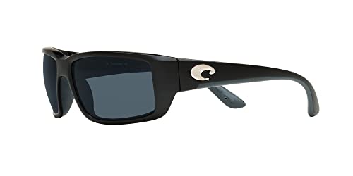 Costa Del Mar Matte Black Polarized Sunglasses, 59mm Men's Fantail