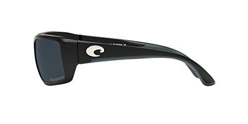 Costa Del Mar Matte Black Polarized Sunglasses, 59mm Men's Fantail